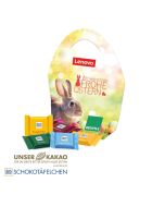 Premium Osterei mit Ritter SPORT Schokotäfelchen 50g bedrucken (ab 100 Stück)