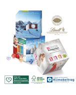 Lindt Adventskalender Cube nachhaltig bedrucken (ab 50 Stück)