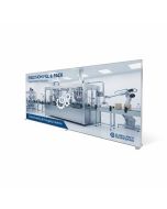 LED Werbewand Iluma SEG 600x250 beidseitig mit Werbung bedrucken