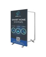 Mobile Fold LED Werbewand SEG 100x200 doppelseitig mit Werbung bedrucken 