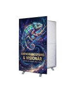 Mobile Fold LED Werbewand SEG100x200 einseitig mit Werbung bedrucken