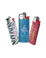 Bunte Farben, kleine Schriften und Verläufe sind kein Problem mit dem Digitaldruck Feuerzeug J25 von BiC