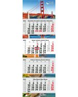 Riesen Werbekalender bedrucken Quadro Wire-O 4 Wandkalender