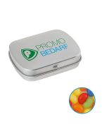 Gewölbte Scharnierblechdose mit Jelly Beans individuell gestalten (ab 50 Stück)