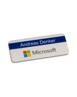 60x15 mm Namensschild aus Aluminium bedruckt (ab 10 Stück)