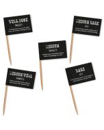 Markieren Sie Ihre Fleisch-Gerichte mit unseren Garstufen-Zahnstocherfähnchen