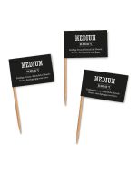 Markieren Sie Ihre Fleisch-Gerichte mit unseren Garstufen-Zahnstocherfähnchen