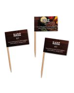 Markieren Sie Ihre Fleisch-Gerichte mit unseren Garstufen-Zahnstocherfähnchen