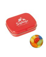 Jelly Beans in Scharnierblechdose individuell bedruckt.