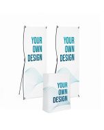 Express Messestand X Banner und Theke