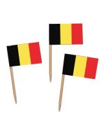 Käsepicker, Partypicker, Spieße, Party, Partydeko, Dekoration, Dekorationen, Kanapee, Canapé, Fahne, Flagge, Kostprobenpicker, Miniflagge, Miniflaggen, Minifahne, Minifahnen, Holzpicker Belgien Fahne, Picker Belgienflagge