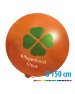 Riesenballons 150 cm Durchmesser mit eigenem Logo als Werbung bedrucken