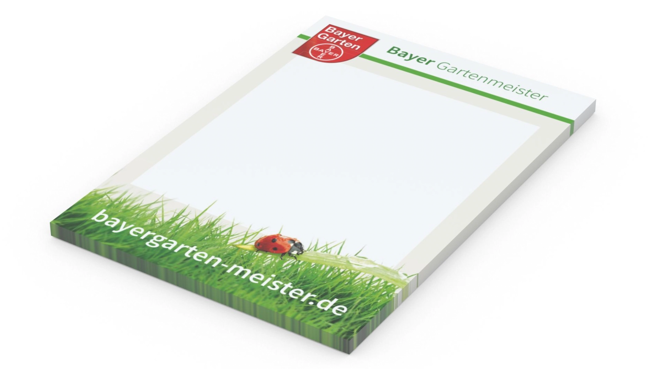 Bedruckte Klebezettel mit Logo. Solche Klebezettel mit Logo werden gern von Versicherungen eingesetzt, um ihre Kunden zu binden.