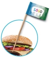 Burgerfahnen mit Logo