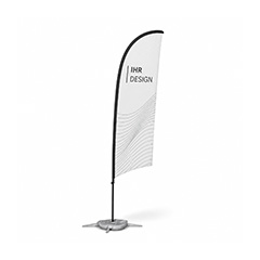 Halbrunde Beachflags