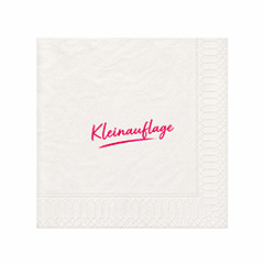 Servietten in Kleinauflage