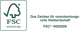 FSC zertifizierte Werbeartikel bedrucken...