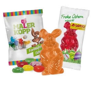 Fruchtgummis und Bonbons zu Ostern